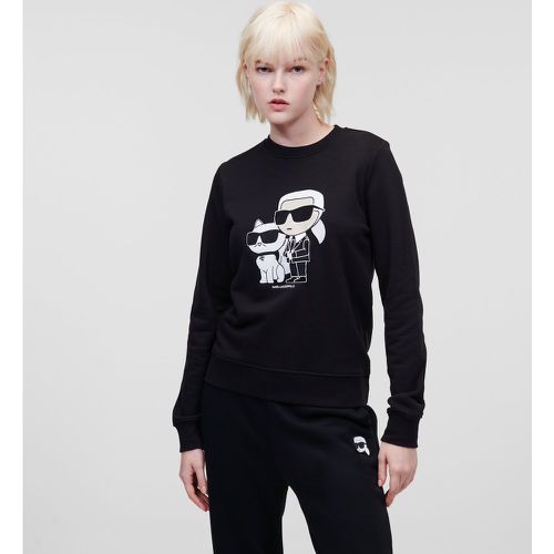 Sweat-shirt Karl Ikon Karl Et Choupette, , , Taille: XL - Karl Lagerfeld - Modalova