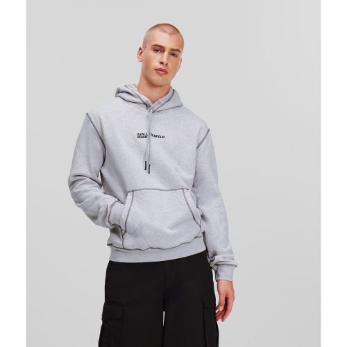 Sweat À Capuche Avec Coutures Contrastées, , GRIS MOYEN CHINÉ, Taille: L - KL Jeans - Modalova