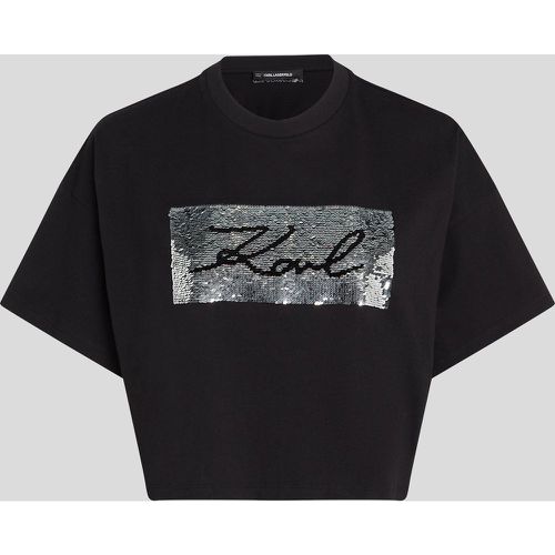 T-shirt Sequins Réversibles, , , Taille: XL - Karl Lagerfeld - Modalova