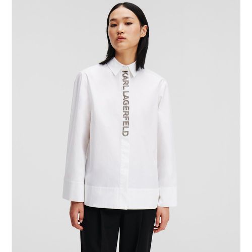 Chemise À Patte De Boutonnage Avec Logo Karl, , , Taille: X38 - Karl Lagerfeld - Modalova