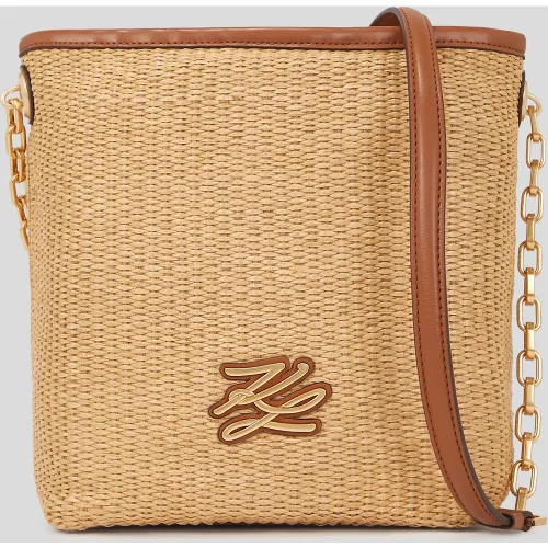 Petit Sac Seau En Raphia K/autograph, , -, Taille: X00 - Karl Lagerfeld - Modalova