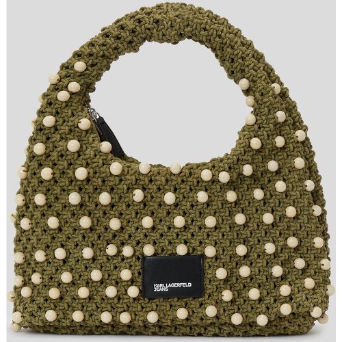 Sac Avec Anse Perlé En Crochet, , , Taille: One size - Karl Lagerfeld - Modalova