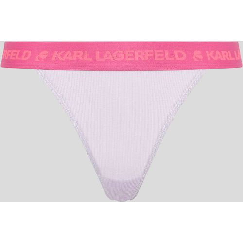 Culotte Brésilienne Côtelée Avec Logo, , , Taille: XL - Karl Lagerfeld - Modalova