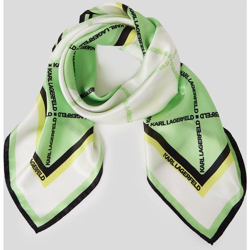 Foulard En Soie Avec Logo K/essential En Forme De Losange, , , Taille: X00 - Karl Lagerfeld - Modalova