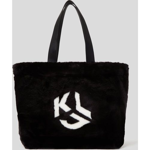 Sac Cabas En Fausse Fourrure Klj, , , Taille: X00 - KL Jeans - Modalova