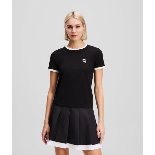 Contrast Piping Ikon T-shirt, , , Taille: XL - Karl Lagerfeld - Modalova