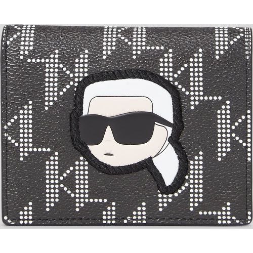 Portefeuille À Deux Volets De Taille Moyenne Ikon Monogram, , , Taille: X00 - Karl Lagerfeld - Modalova