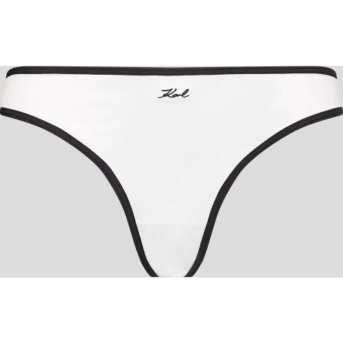 Slip Brésilien En Satin Signature, , , Taille: L - Karl Lagerfeld - Modalova