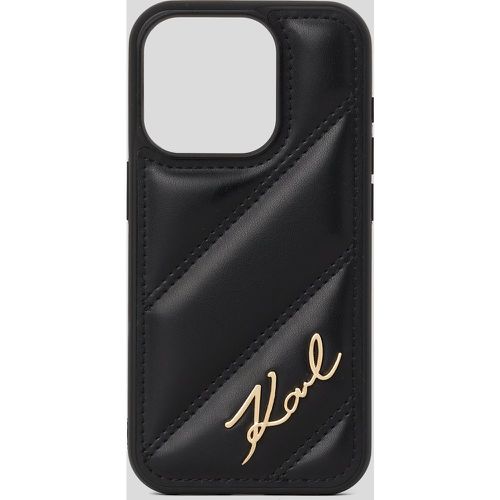 Coque De Protection Matelassée K/signature Pour Iphone 15 Pro, , , Taille: L00 - Karl Lagerfeld - Modalova