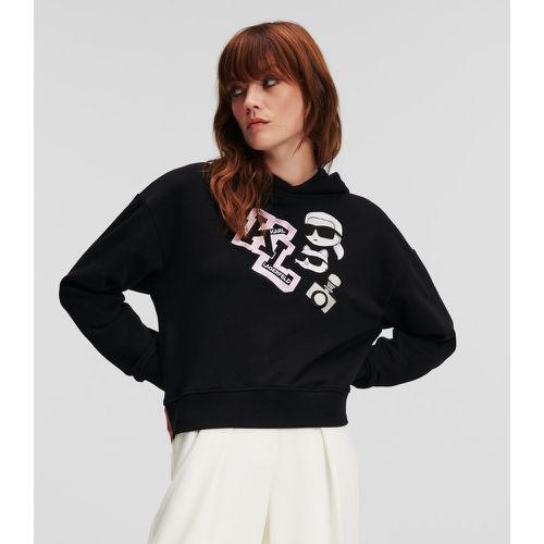 Sweat À Capuche Style Universitaire Ikon Varisty, , , Taille: XL - Karl Lagerfeld - Modalova