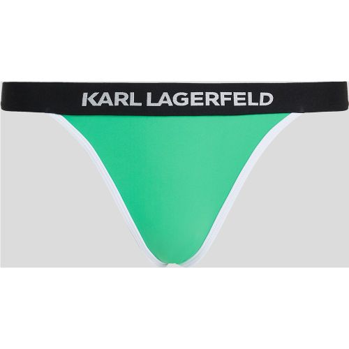 Bas De Bikini Avec Logo, , Vert Été, Taille: L - Karl Lagerfeld - Modalova