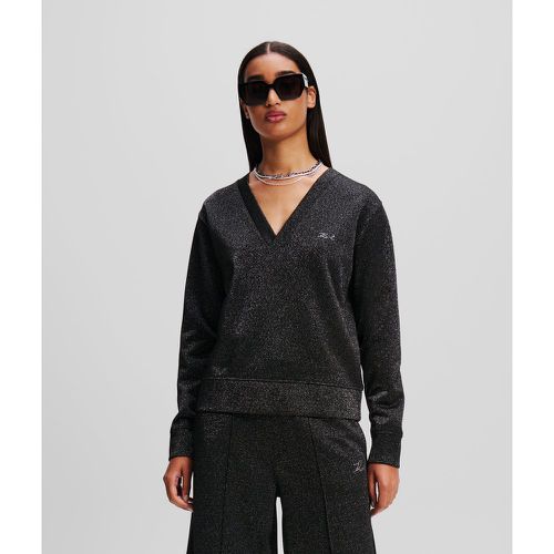 Sweat-shirt En Lurex, , , Taille: XXS - Karl Lagerfeld - Modalova