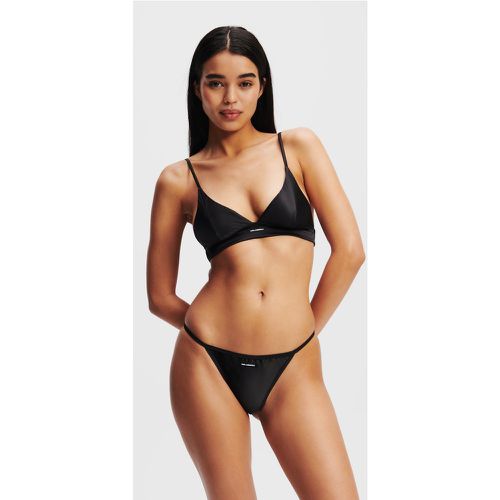 Soutien-gorge Triangle En Satin Avec Logo Karl, , , Taille: XXS - Karl Lagerfeld - Modalova