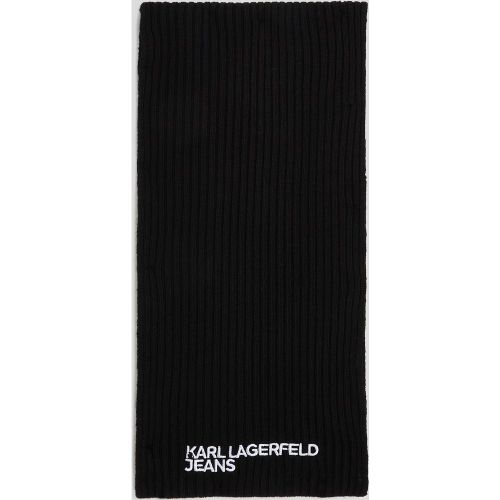 Écharpe Cotelée À Logo, , , Taille: One size - KL Jeans - Modalova