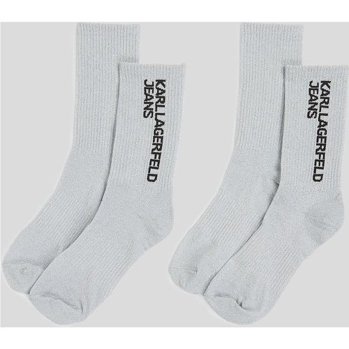 Chaussettes Métallisées - Lot De 2 Paires, , , Taille: X00 - Karl Lagerfeld - Modalova