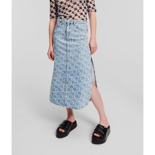 Jupe En Jean Maxi Monogram, , , Taille: XL - KL Jeans - Modalova
