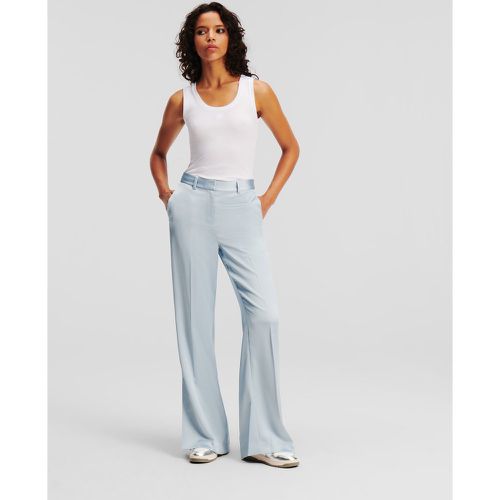 Pantalon Ajusté En Satin, , , Taille: X38 - Karl Lagerfeld - Modalova