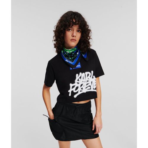 T-shirt Cropped Klj X Crapule2000, , , Taille: XM - Karl Lagerfeld - Modalova