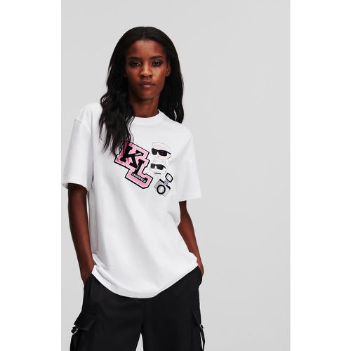 T-shirt Oversize K/ikonik D'inspiration Universitaire, , , Taille: XM - Karl Lagerfeld - Modalova
