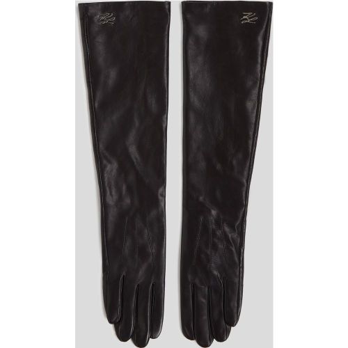 Longs Gants En Cuir K/autograph, , , Taille: L - Karl Lagerfeld - Modalova
