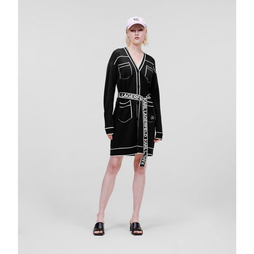 Cardigan Avec Ceinture Ornée Du Logo Karl, , /, Taille: XXS - Karl Lagerfeld - Modalova