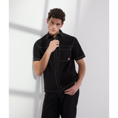 Short-sleeved Contrast Stitch Shirt, , , Taille: XL - Karl Lagerfeld - Modalova