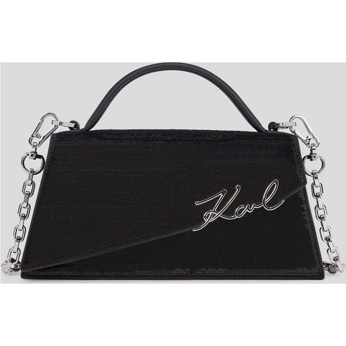 Sac Bandoulière À Sequins Fin K/signature, , , Taille: X00 - Karl Lagerfeld - Modalova