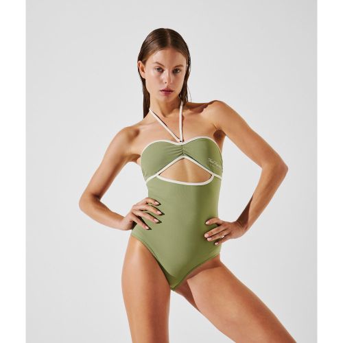 Maillot De Bain Col Tour Du Cou Hotel Karl, , , Taille: L - Karl Lagerfeld - Modalova