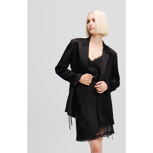 Blazer En Satin, , , Taille: XL - Karl Lagerfeld - Modalova