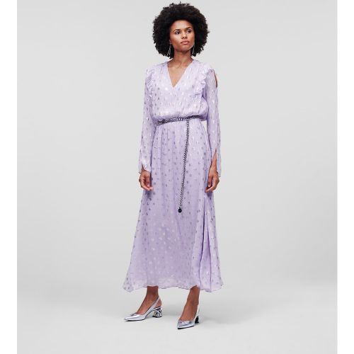 Robe Monogram Métallisée, , , Taille: 34 - Karl Lagerfeld - Modalova