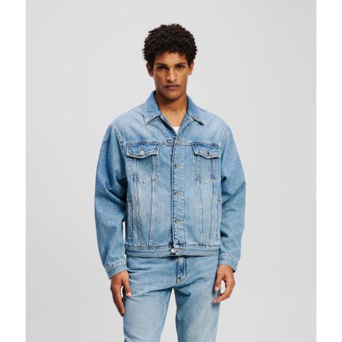 Veste En Jean Monogram, , , Taille: L - Karl Lagerfeld - Modalova