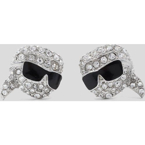 Boucles D'oreilles À Breloque Pavées, , , Taille: L00 - Karl Lagerfeld - Modalova