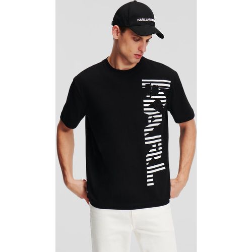 T-shirt À Logo Karl Vertical, , , Taille: XM - Karl Lagerfeld - Modalova