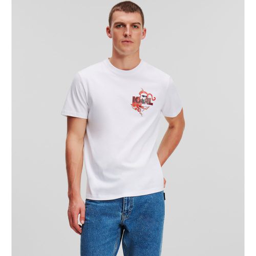 T-shirt Avec Empiècement K/ikonik Nouvel An Lunaire, , , Taille: XXS - Karl Lagerfeld - Modalova
