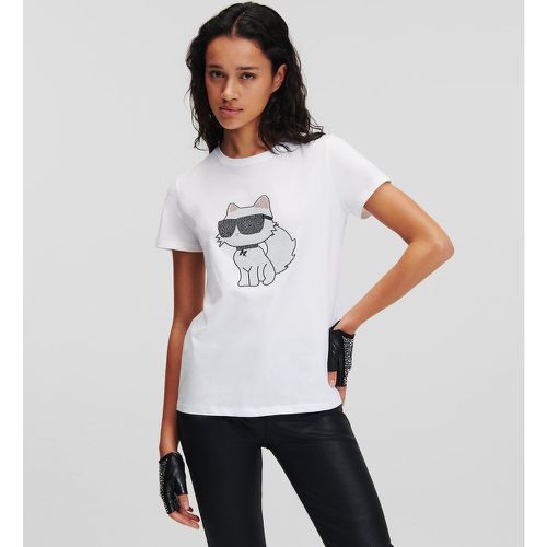 T-shirt K/ikonik Choupette En Strass, , , Taille: XXS - Karl Lagerfeld - Modalova
