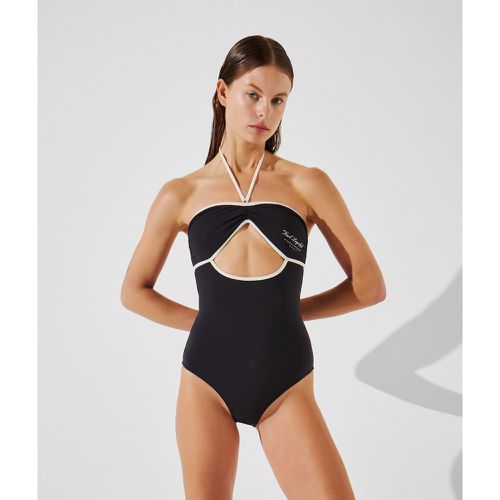 Maillot De Bain Col Tour Du Cou Hotel Karl, , , Taille: XL - Karl Lagerfeld - Modalova