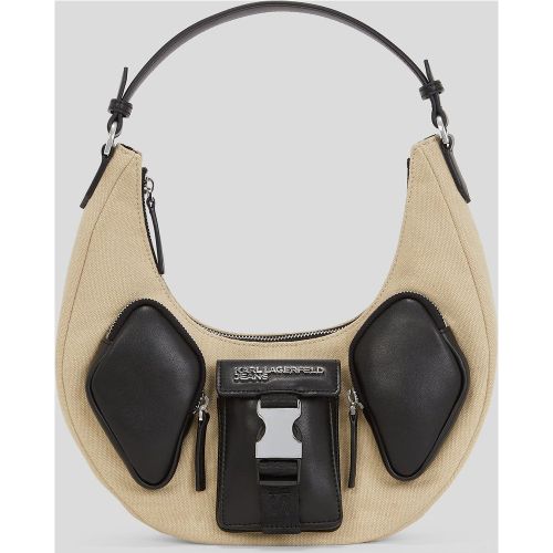 Utility Canvas Half-moon Shoulder Bag, , /, Taille: One size - Karl Lagerfeld - Modalova