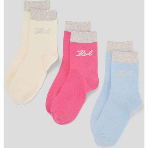 Chaussettes Karl Signature – 3 paires, , /, Taille: X00 - Karl Lagerfeld - Modalova