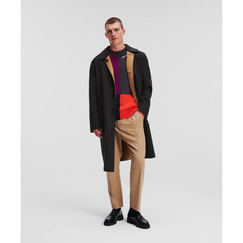 Manteau En Laine Mélangée Réversible, , /, Taille: L - Karl Lagerfeld - Modalova