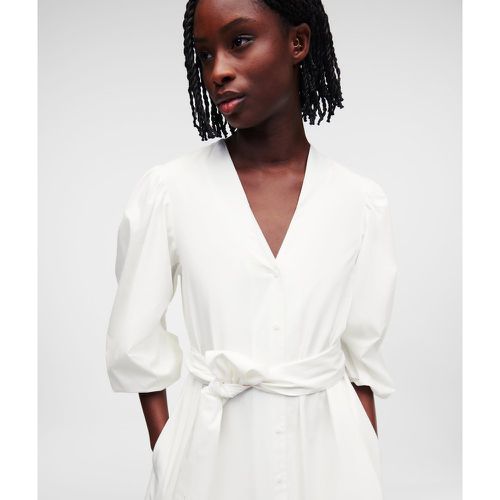 Robe Chemise À Manches Bouffantes Sélectionnée Par Hun Kim, , , Taille: X38 - Karl Lagerfeld - Modalova