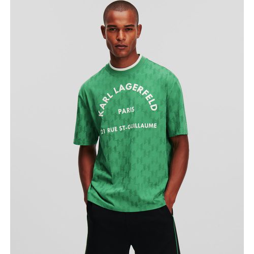 T-shirt À Imprimé Monogram Rue St-guillaume, , , Taille: XL - Karl Lagerfeld - Modalova