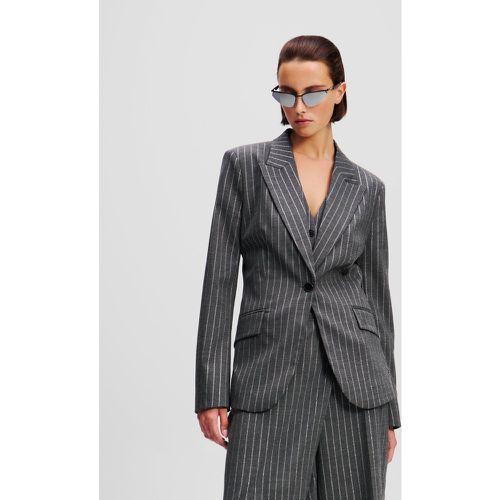 Blazer À Fines Rayures Métalliques, , , Taille: X38 - Karl Lagerfeld - Modalova