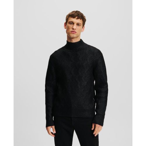 Pull À Col Roulé En Tricot Épais, , , Taille: L - Karl Lagerfeld - Modalova
