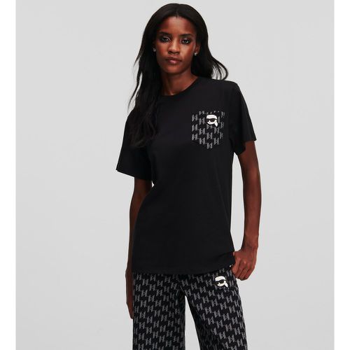 T-shirt À Poche K/ikonik Monogram, , , Taille: XXS - Karl Lagerfeld - Modalova