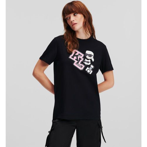 T-shirt Oversize K/ikonik D'inspiration Universitaire, , , Taille: XL - Karl Lagerfeld - Modalova