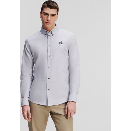 Chemise Oxford Kl Monogram, , , Taille: XL - Karl Lagerfeld - Modalova