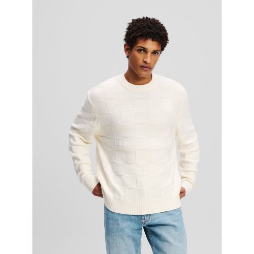 Pull À Carreaux Monogram, , , Taille: L - Karl Lagerfeld - Modalova