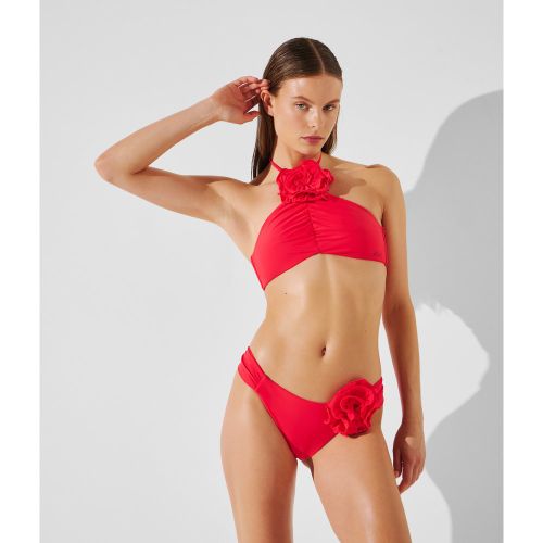 Haut De Bikini Floral Avec Col Montant, , , Taille: XL - Karl Lagerfeld - Modalova