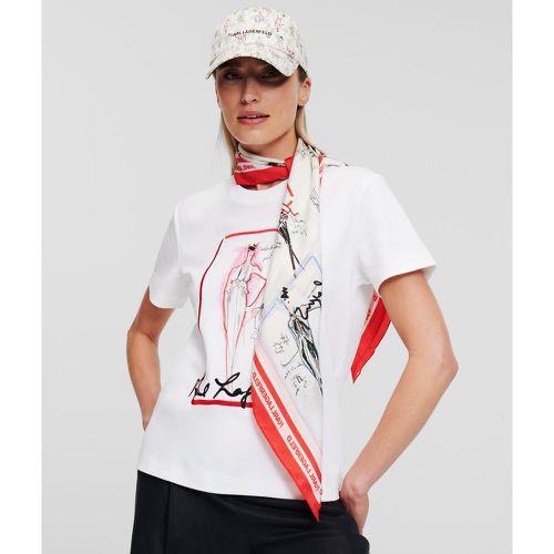 T-shirt Inspiré De Croquis K/archive, , , Taille: XM - Karl Lagerfeld - Modalova