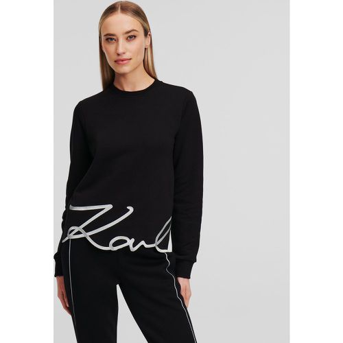 Sweat-shirt À Ourlet Karl Signature, , , Taille: XL - Karl Lagerfeld - Modalova